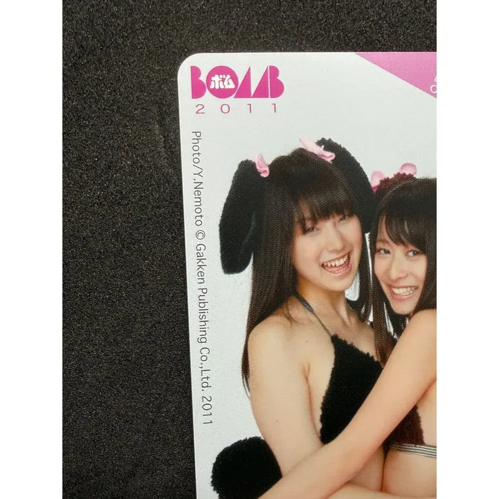 Kaoru Goto x Chika Ojima BOMB 2011 Unused Japanese Telephone Card (Teleca)
